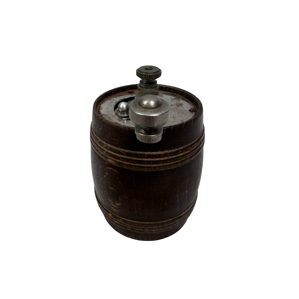Vintage Marlux Pepper Grinder Wooden Barrel Shaped Mid Century Modern France - Picture 2 of 9